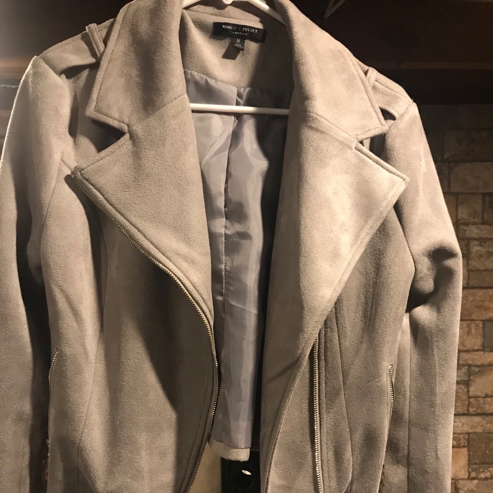 Suede Moto Jacket